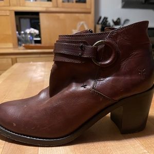 Frye side zipper boots